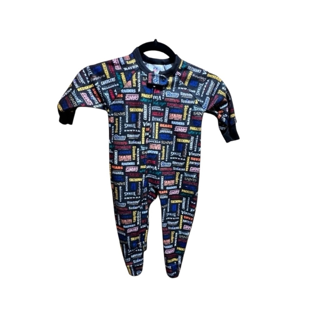 NFL 18 Months Girl Boy Team Apparel NFL Football Team Logo Pajama Sleeper JIT49